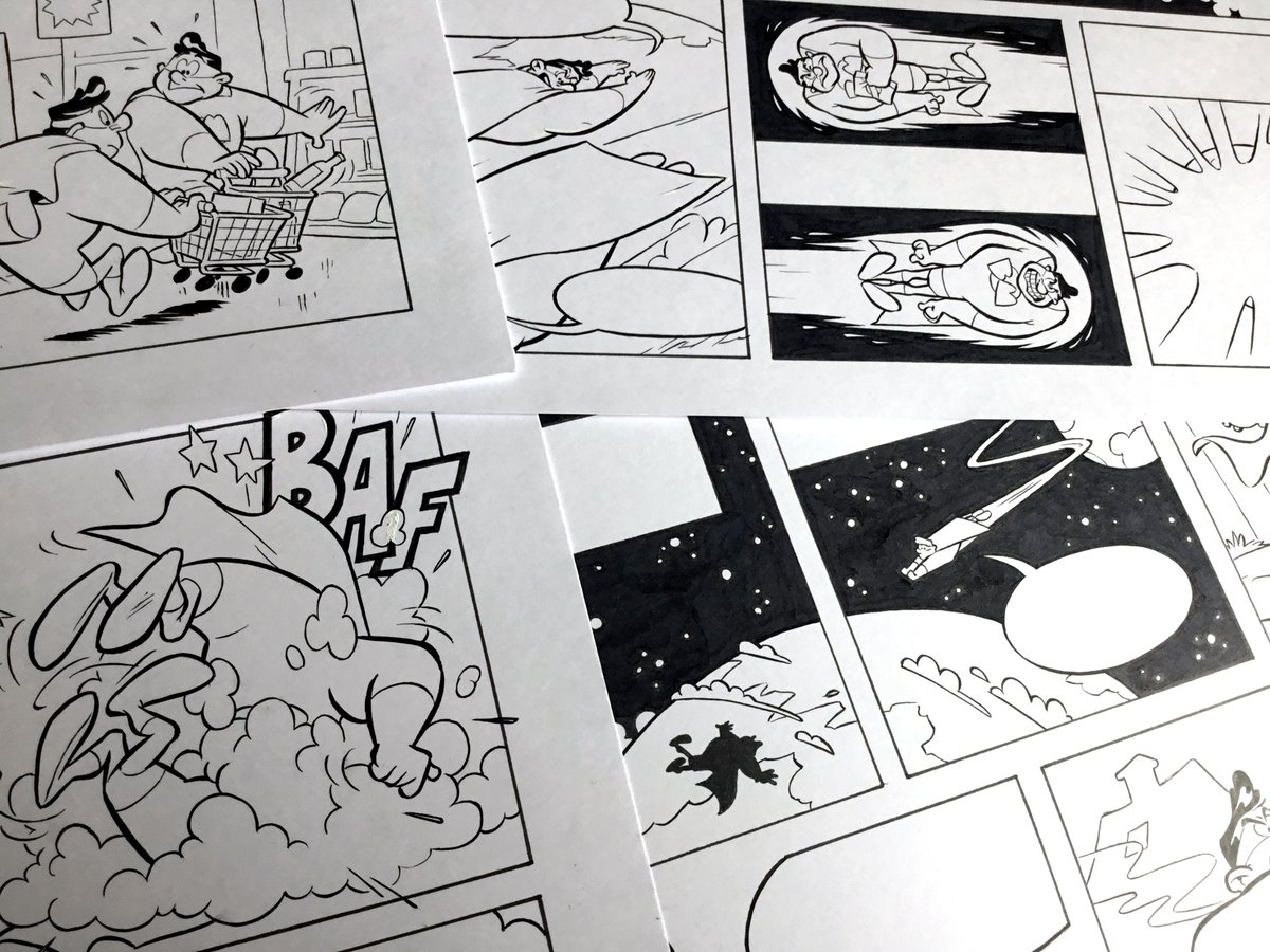Busy picking out and backing up all the art in my messy camera roll of four years.
Here's the one time I drew a comic with HUMANS in it. Story by Frans Hasselaar, original (somewhat more realistic) character design by Maarten Gerritsen and I got Frits Jonker to hand-letter it.