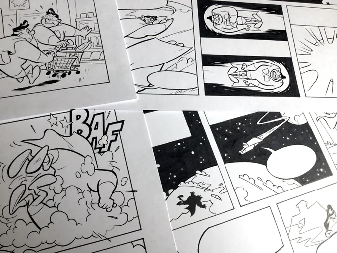 Busy picking out and backing up all the art in my messy camera roll of four years.
Here's the one time I drew a comic with HUMANS in it. Story by Frans Hasselaar, original (somewhat more realistic) character design by Maarten Gerritsen and I got Frits Jonker to hand-letter it. 