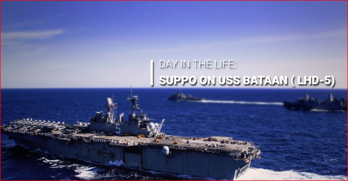 NRD_SanDiego's tweet photo. Day in the Life of a Supply Corps Officer
USS Bataan (LHD 5) SUPPO Cdr. Mark Bowmer
https://t.co/zaAIhMxoeU
@USNavy @USNRecruiter @USMC @NAVSUPSYSCOM @AmericasNavy #ForgedByTheSea @LHD5 #LHD5 #USSBataan #SupplyCorps #AmericasNavy #NavyRecruiter #NavyOfficer #AmphibiousAssaultShip https://t.co/n0szJb0V7y