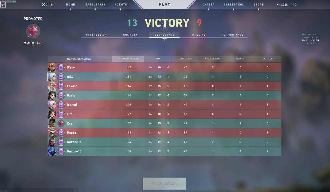 ayy i hit immortal lol
