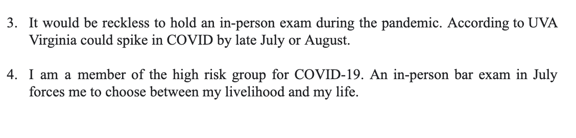 This applicant speaks so powerfully about his experience navigating the past several months as a Black man, and how the bar is just one more hurdle. How it feels insurmountable.