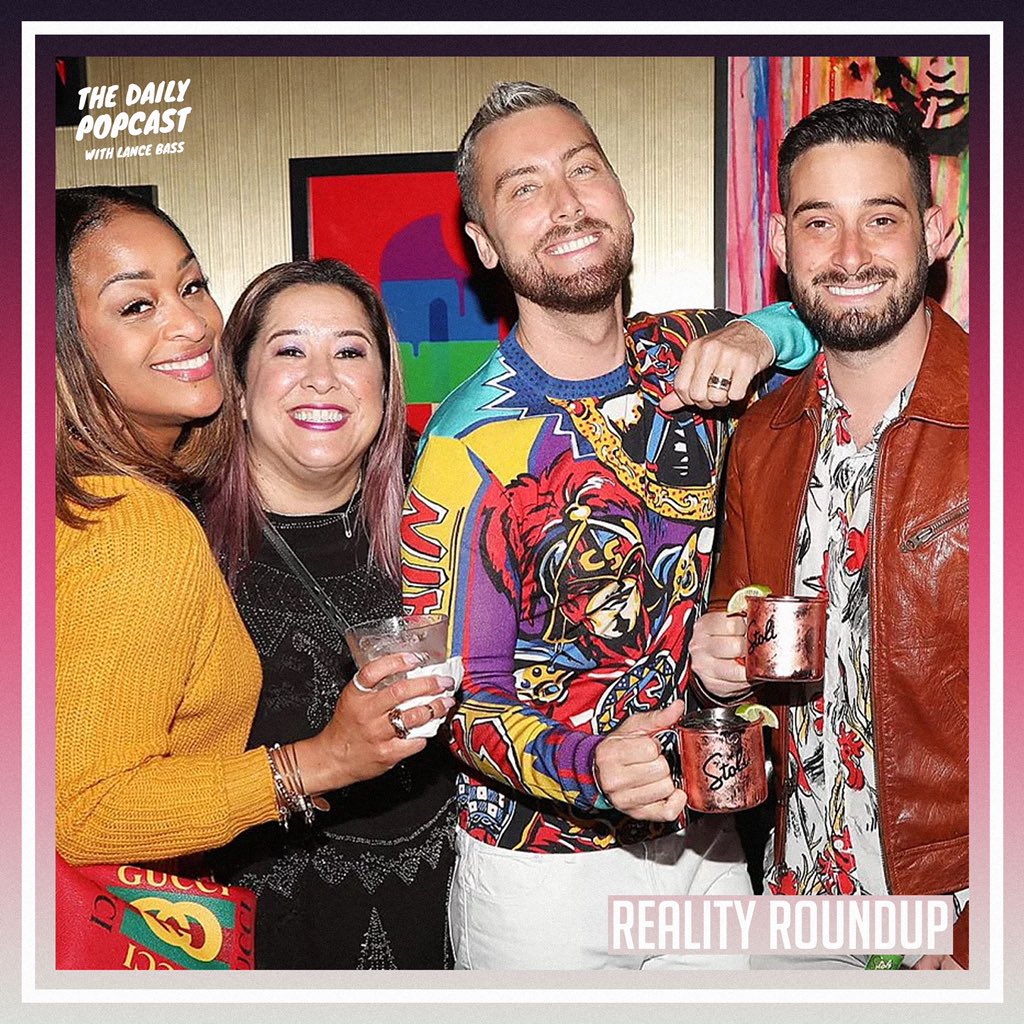 thedailypopcast's tweet photo. Reality Roundup is here! Tune in to hear some amazing commentary from our very own @LiseeD and @MichaelTurchin about some housewives drama and all the tea! https://t.co/KaKdG0lgip @LanceBass https://t.co/aIMcnn9oFH