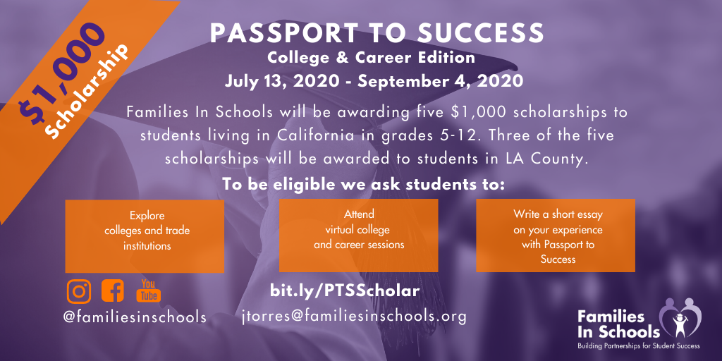 FamsInSchools's tweet photo. We are very excited to announce that on Monday, 7/13, we are officially launching ☀️ Passport to Success - College &amp; Career Edition 🎓  For more information, visit https://t.co/Gs1iFTXRFi. 

#highschool #scholarship #middleschool #collegeprep #careerexploration #caedchat https://t.co/iVTD9Y9iqS