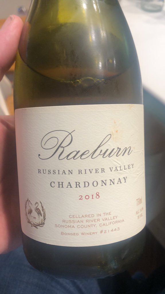 Look out!  Insider alert.  I think this is going to be one of the next big things in wine.  @raeburnwinery Raeburn Russian River Chardonnay is a great bang for the buck.  Ask for it.  Find it, try it!  <a href="/purplewine/">Purple Wine</a> #wine