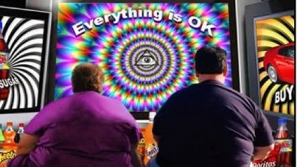 "The birth of television is a magical event with a satanic meaning (...) What started modestly in families with small boxes gradually turned into large paraboles and antennas that dominate the horizon and which replace the crosses at the top of churches.