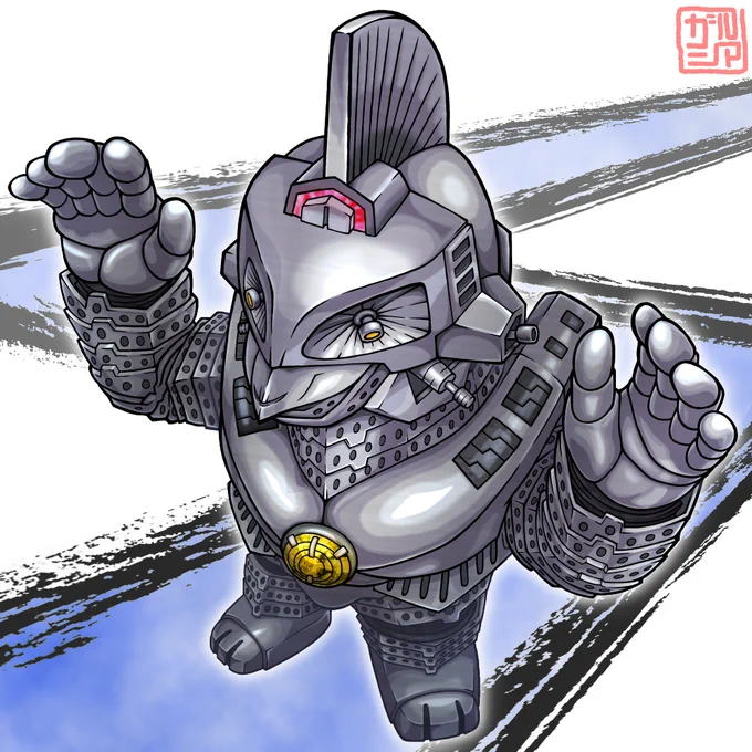 #ウルトラマンZ 4話は「二号ロボ起動計画」という事で、今回からストレイジの戦力となる特空機2号ウインダムも描きましたよ!
着ぐるみ順守でも良かったんですが折角なので特空機仕様にアレンジ。セブンガーの特徴を取り入れて同型感を出しつつ、構図でアレンジを押し過ぎない様にしています。 