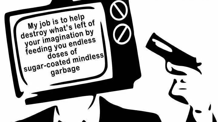 Television, or the satanic altar, has rapidly developed since the 1950s from a small blurry screen to a huge material that covers entire walls. started as an innocent entertainment in the daily life of families ended up replacing the real life for millions of people,