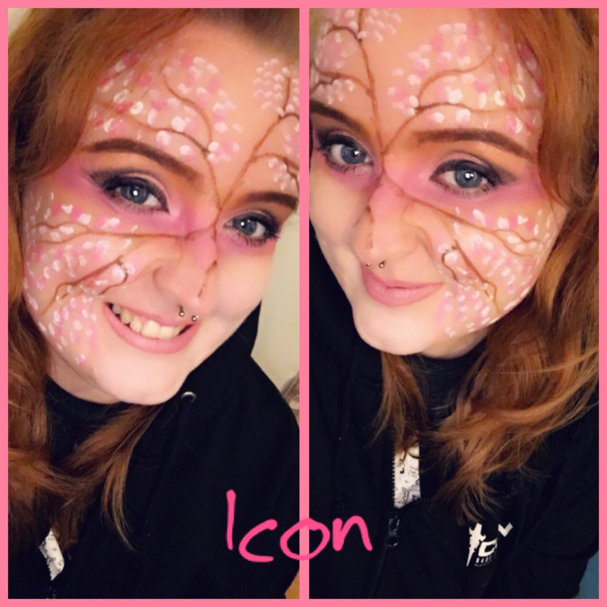 theeiconicgeek's tweet photo. Icon Inspired makeup. πΊπΈ #ICON #rollercoastermakeup #blossom #blackpoolpleasurebeach @Pleasure_Beach https://t.co/CMaFDFiB0V