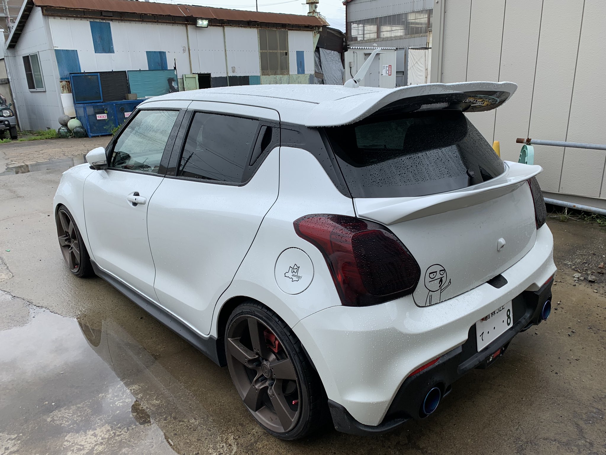 zc33s リザルトジャパン　カーボントランクスポイラー テールゲートスポイラー カーボンタイプ【SWIFT SPORT ZC33S