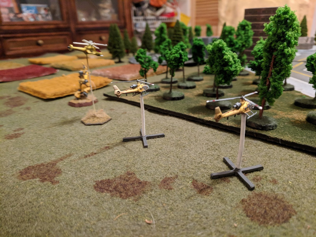 Many Warriors are assigned to garrison units and air-mobile infantry regiments to provide quick response fire support, where tactically the VTOL is best used to engage its target at long range without being tied to the defense of a specific location.