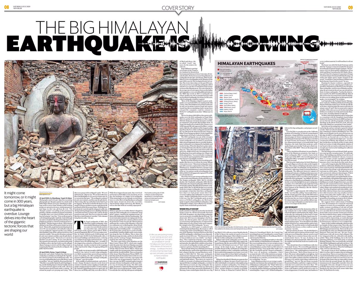 Localized small tremors have been spooking Delhi but they may not necessarily cause harm. The bigger threat is further north, in the Himalayan arc, where one or more earthquakes of magnitude 8 and above are due.