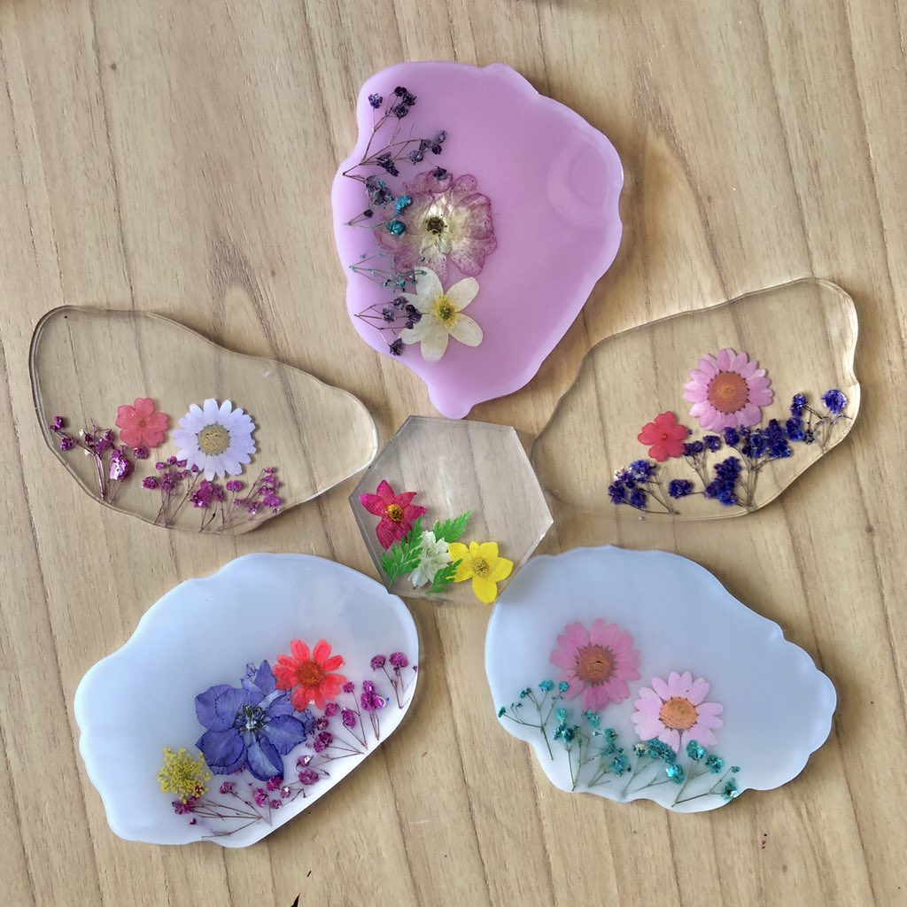Flower coasters are everyone favourite! 