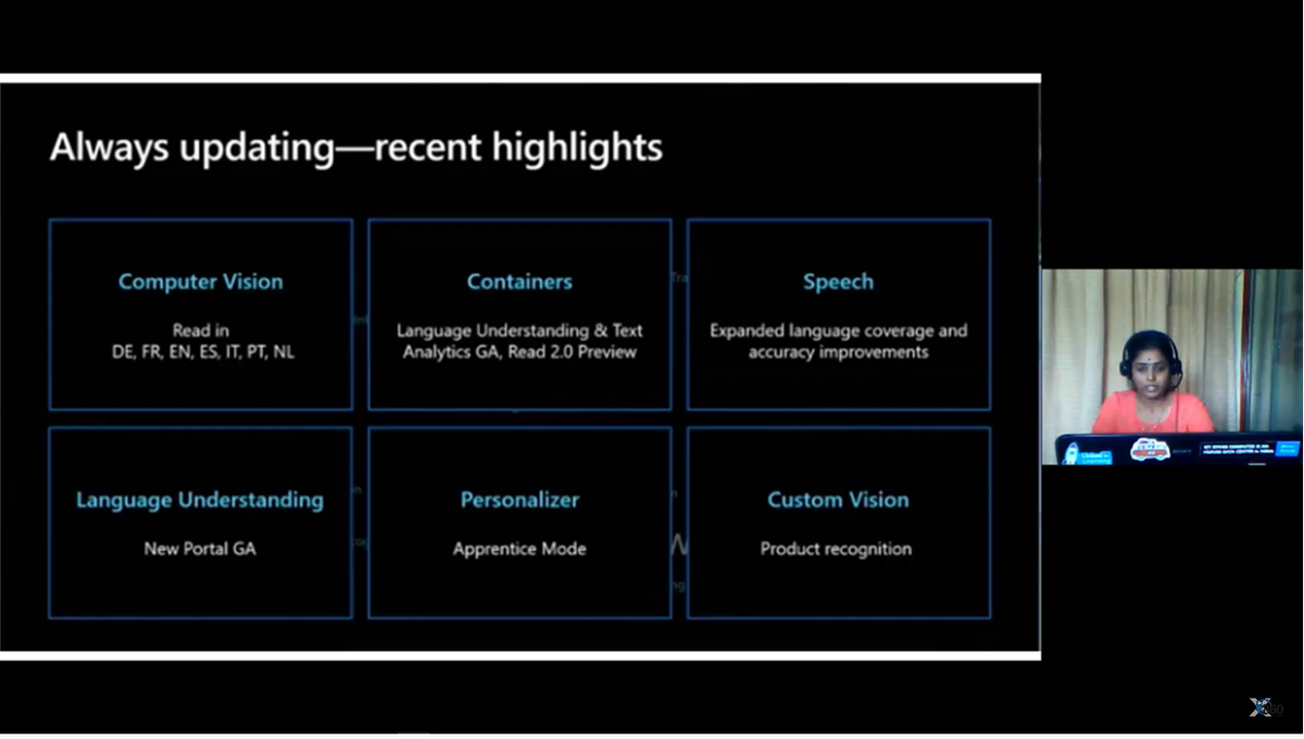 XMonkeys360's tweet photo. Next Session started "𝐀𝐝𝐝 𝐀𝐈 𝐭𝐨 𝐲𝐨𝐮𝐫 𝐬𝐨𝐥𝐮𝐭𝐢𝐨𝐧𝐬 𝐰𝐢𝐭𝐡 𝐂𝐨𝐠𝐧𝐢𝐭𝐢𝐯𝐞 𝐒𝐞𝐫𝐯𝐢𝐜𝐞𝐬" by @alagunilam  @"𝐌𝐢𝐜𝐫𝐨𝐬𝐨𝐟𝐭 𝐁𝐮𝐢𝐥𝐝 𝟐𝟎𝟐𝟎 - 𝐑𝐞𝐜𝐚𝐩"

YouTube Live: https://t.co/HfLPRKVWnJ
 
#msbuild2020 #xmonkeys360 #microsoftazureusergroup https://t.co/0XT69v9J3E