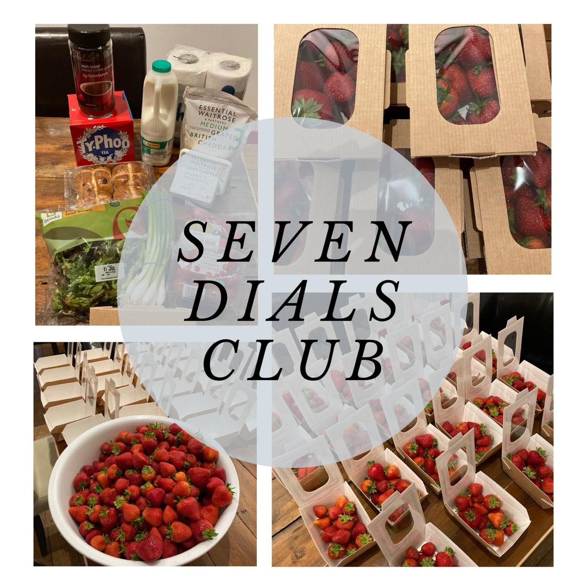 This week's 'Thursday Bags' were full of Strawberries 🍓 A very usual summer fruit for a very unusual summer. 
If you are living in the Soho, Holborn or Covent Garden area and are in need of some food support due to Covid- 19 please register: buff.ly/2SHMx1X