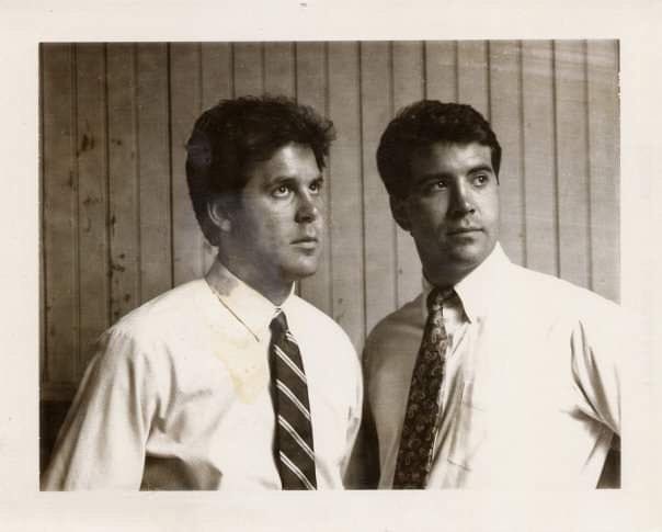 With brother Patrick.  Early 80’s.