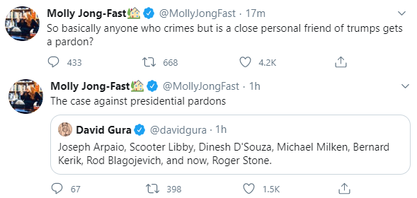 9/  @mollyjongfast reminding everyone that she's an idiot.
