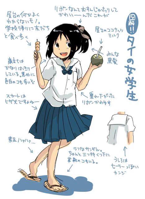 タイの女学生の制服がカワイイと思って検索した結果？輩の画像が出てくるwww