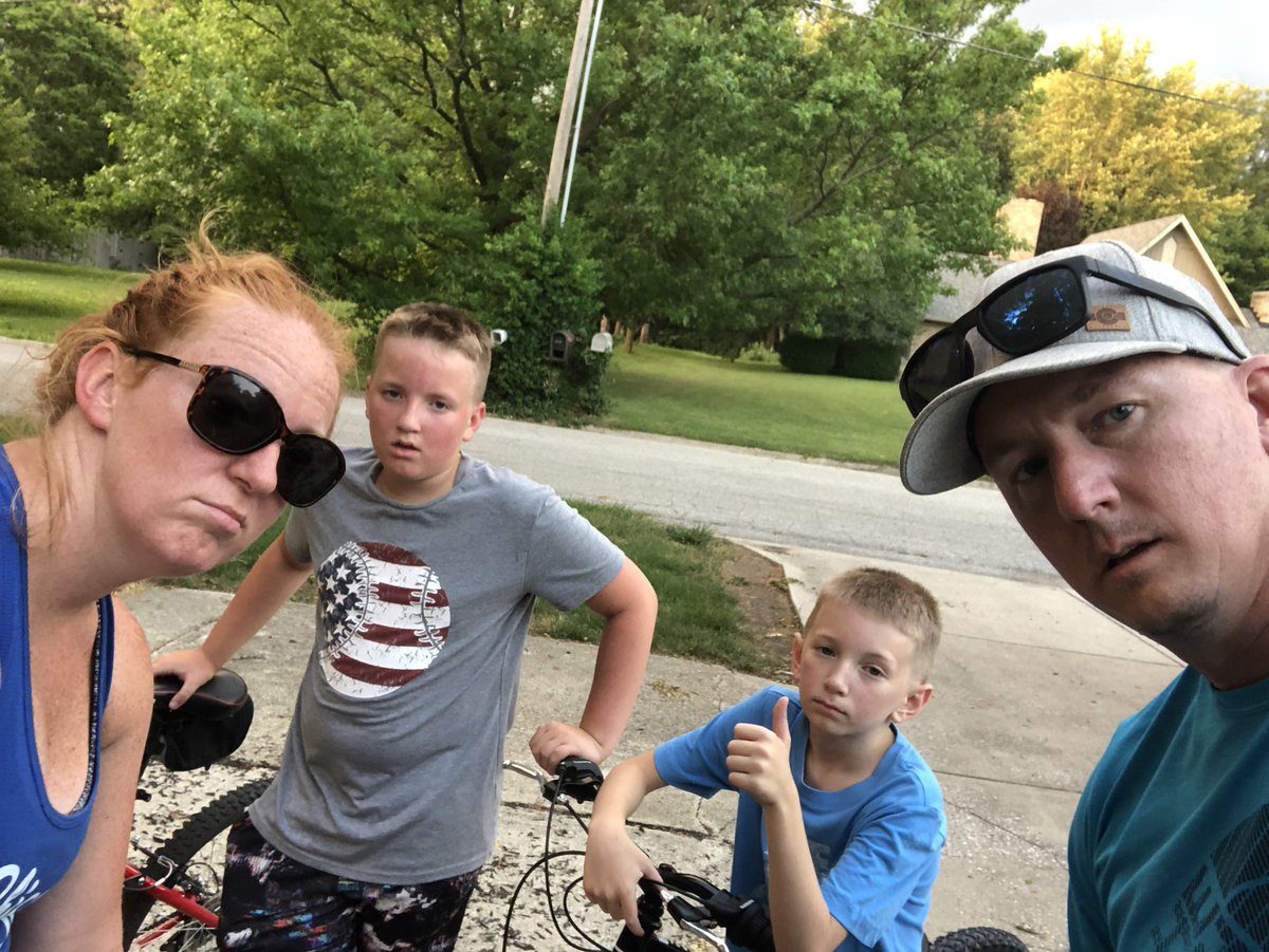 8 mile ride!  We made it! #kidswereexhausted