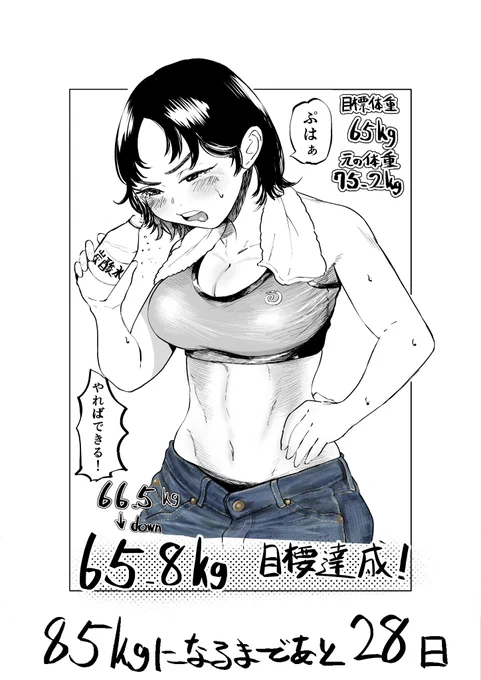 100日後に10キロ太る藍さん 72日目 