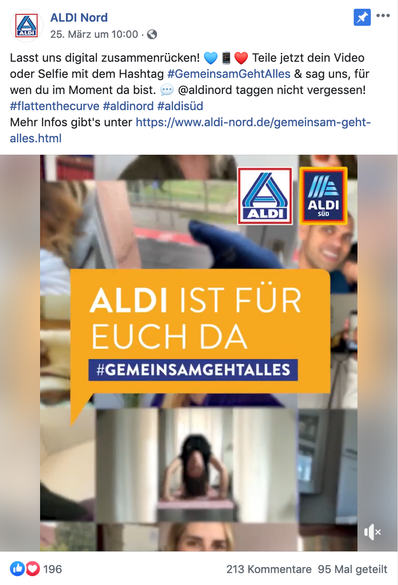 TheDrum's tweet photo. Creative Works - Aldi: #TogetherEverythingIsPossible by McCann Worldgroup Europe https://t.co/nKEAFNrYoN https://t.co/mA7udVj5Ud
