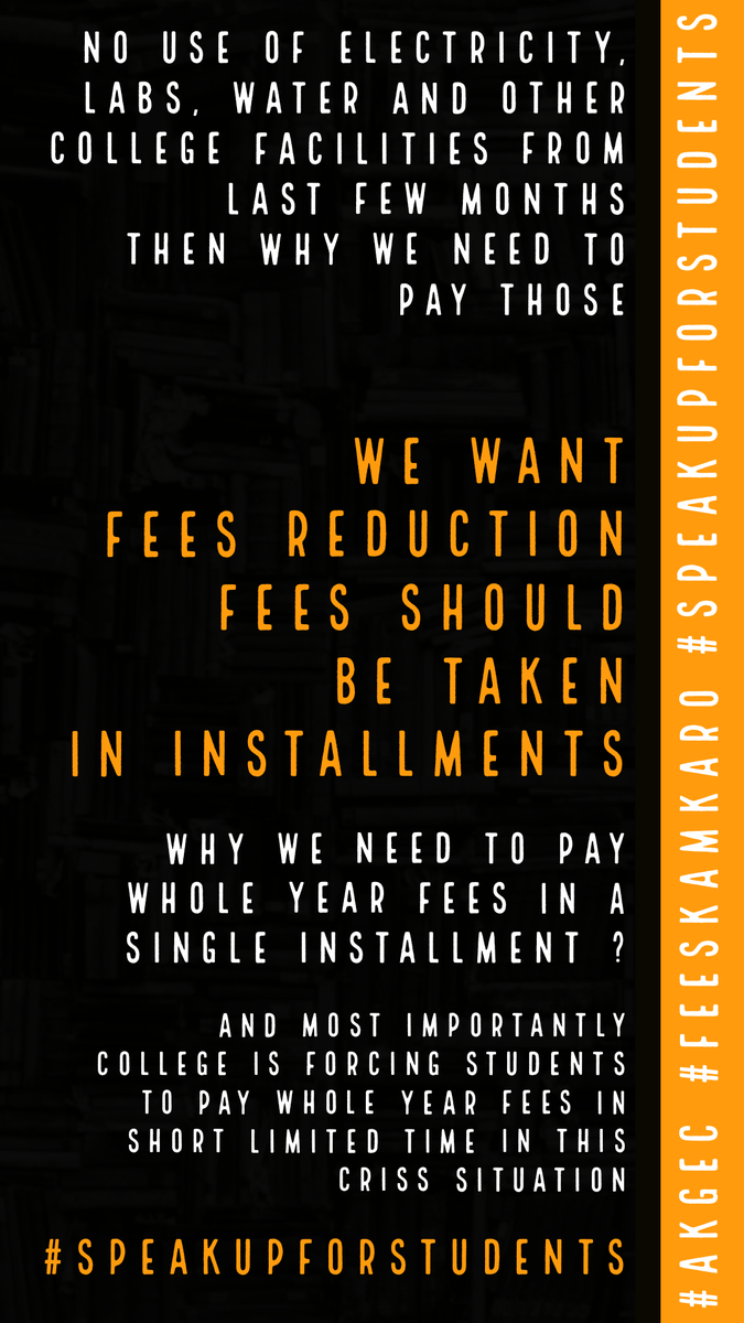 Killua34akgec's tweet photo. How can any middle class can pay more than one lakh in 10day.
College forcing students for fees #SpeakUpForStudents  @ABPNews @INCIndia @SinghRPN @WithRPN https://t.co/fcTFRT0ocz