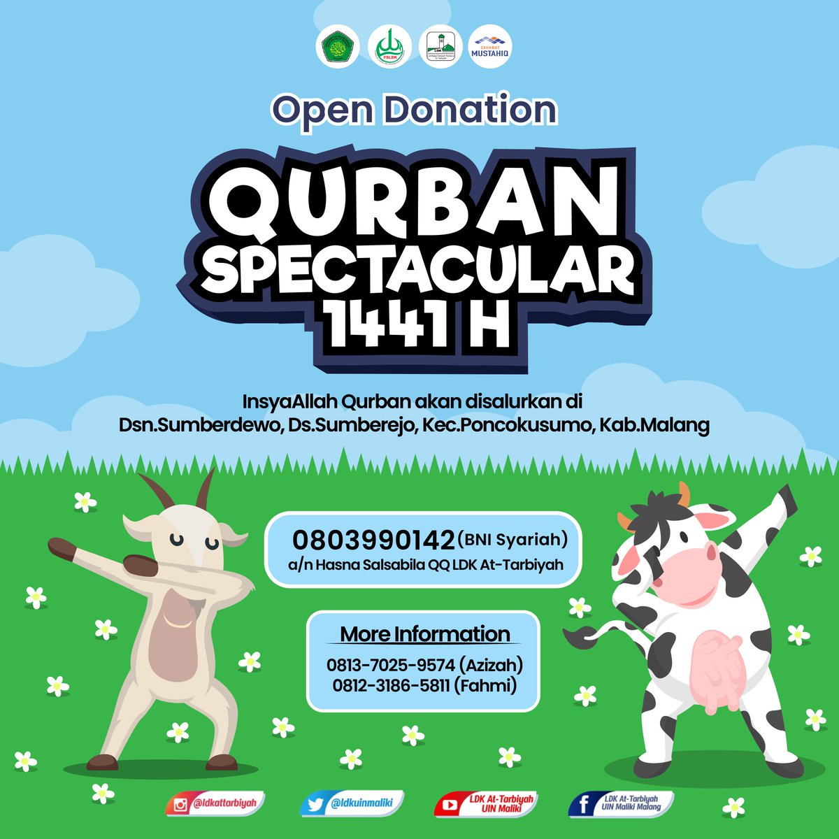 ldkuinmalang's tweet photo. [BIKINI BOTTOM JUGA BERQURBAN!]
.
Yuk Berqurban!
➖➖➖➖➖➖➖➖➖➖➖➖➖➖
📍Visit and Follow Our Social Media
👤Fanspage : LDK At-Tarbiyah
📱 Instagram : @ldkattarbiyah
‌🐤Twitter : @ldkuinmaliki
🎬YouTube : LDK At-Tarbiyah UIN Maliki
.
#fskldkmalangraya
#ldkattarbiyah https://t.co/zSq46baxBh
