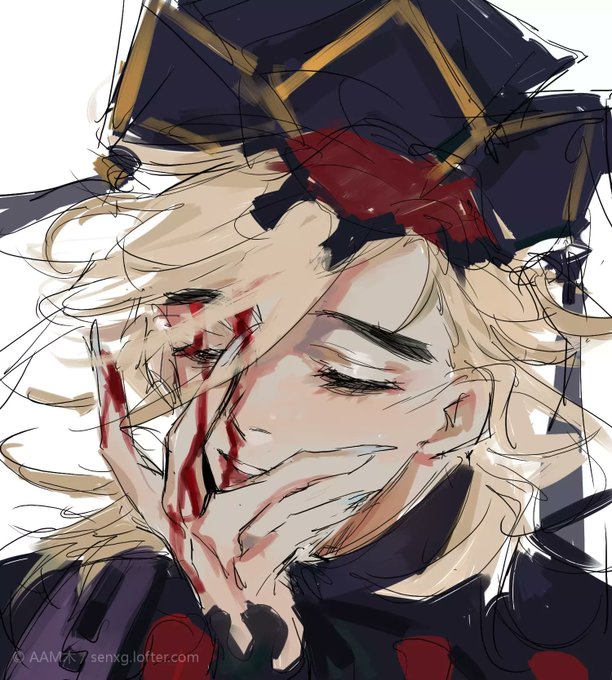 RpさんがTwitterに投稿した童磨(鬼滅の刃)のイラスト。
