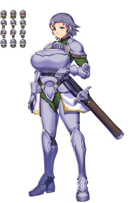 必要かどうかわからない差分描いてる!ツクールMVの兵士のエッチ差分 