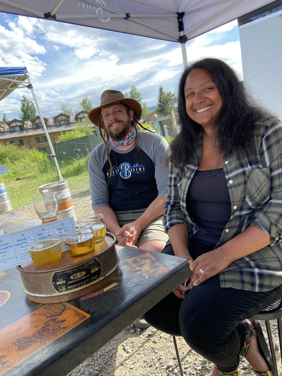 HerzMuses's tweet photo. Thanks to @NickBusey and Alana for the beers and good times @BuseyBrews in #Nederland Colorado. A must visit brewery in my old sweet Mountain hometown above Boulder. Zoom in and check out the hand made sampler tray. https://t.co/QQdS0FHZpK
