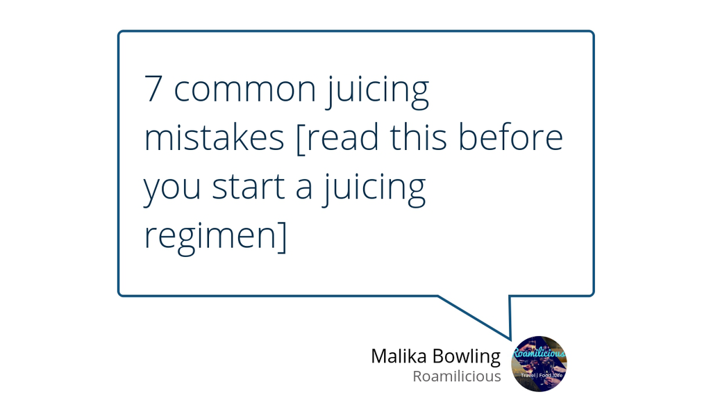 Roamilicious's tweet image. Juicing has enormous health benefits, and if you do it right, you will give your body access to a variety of vitamins and nutrients like it's never seen before!

Read more 👉 lttr.ai/Tl1P

#Juicing #WeightLoss #Healthyshakes #Juicesmoothie