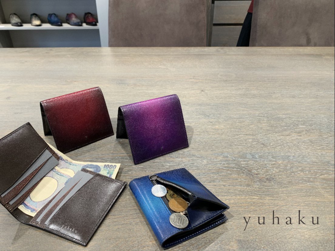 買い保障できる ユハク yuhaku:YEV122 折り財布 Evo 薄型二つ折り財布