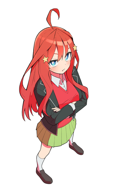日比谷色さんがTwitterに投稿した中野五月(五等分の花嫁)のイラスト。