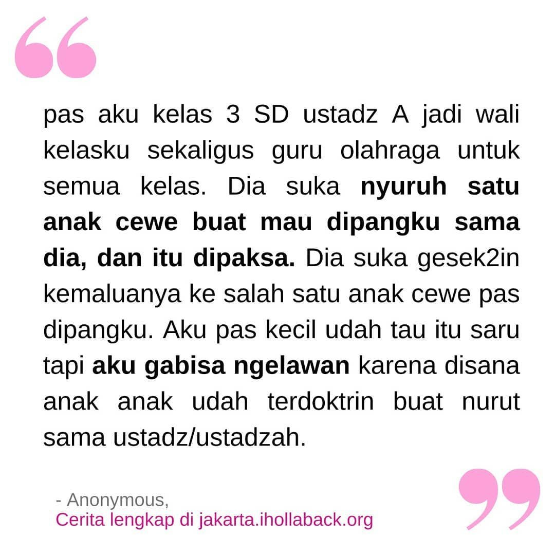 Parahnya lagi mereka bahkan "gunain" agama untuk membungkam korban