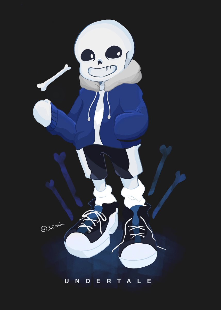 Sui V Twitter 塗り方いろいろ模索中 サンズ今日もかわいい Undertale Sans アンダーテール サンズ イラスト 落書き 絵 Procreate