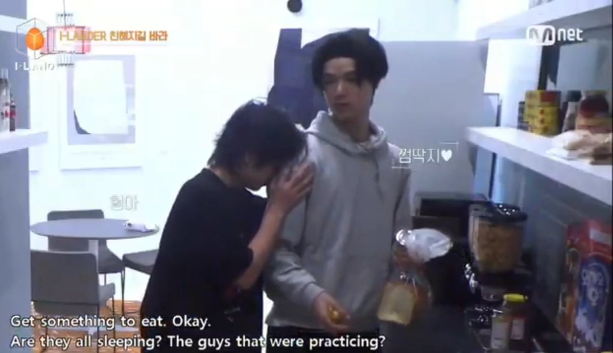 jungwonshield's tweet image. K to Taki : Get something to eat, okay?
*Teaches Taki the steps
*What taki does, K does it too.
*Never leaves Taki's side.

I really love how K treats our Taki 🥺 Awwww Father and son figure 🤧❤️

#ILAND #ILAND_EP3