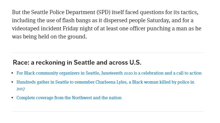 SPD use of flashbangs on an unarmed civilian population is also confirmed.