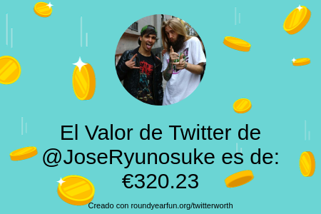 JoseRyunosuke's tweet photo. Mi valor en Twitter es de: €320.23

Encuentra el tuyo(a) con https://t.co/t4aaZu9xKI

⠀ https://t.co/FcnWPX2Mih