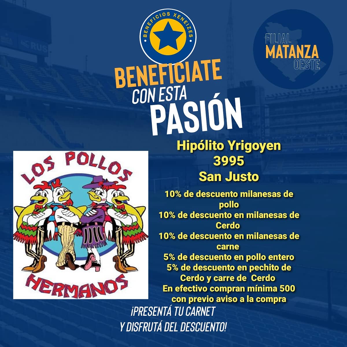 FilialMtz_oeste's tweet photo. Ellos ya se sumaron a los #beneficiosxeneizes
No te lo pierdas
#BocaFiliales
#SociasFiliales
#villaluzuriaga
#sanjusto
#azulyoro
#bocapasion
#Bombonera
#pasion
#vamosxeneizes https://t.co/2Tzp1cVVYD https://t.co/famb1bl64h