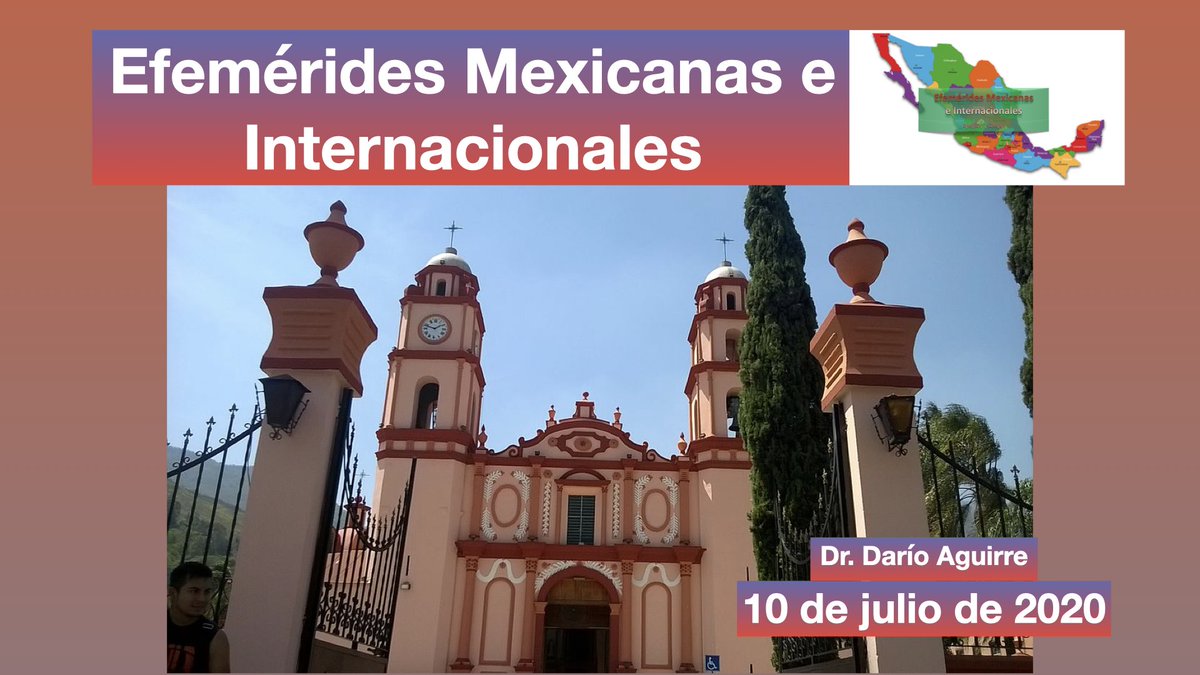 EfemeridesMex13's tweet photo. 10 de julio de 2020. #ResumenDelResumen de Efemérides Mexicanas e Internacionales en YouTube.
https://t.co/VRHwetIcaG https://t.co/Z1uxmA1Lz6