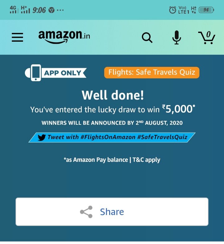 ShankarSureshS4's tweet photo. Shankar Suresh Shete
@ShankarSureshS4
#FlightsOnAmazon #SafeTravelsQuiz https://t.co/zzmFdnoKyC