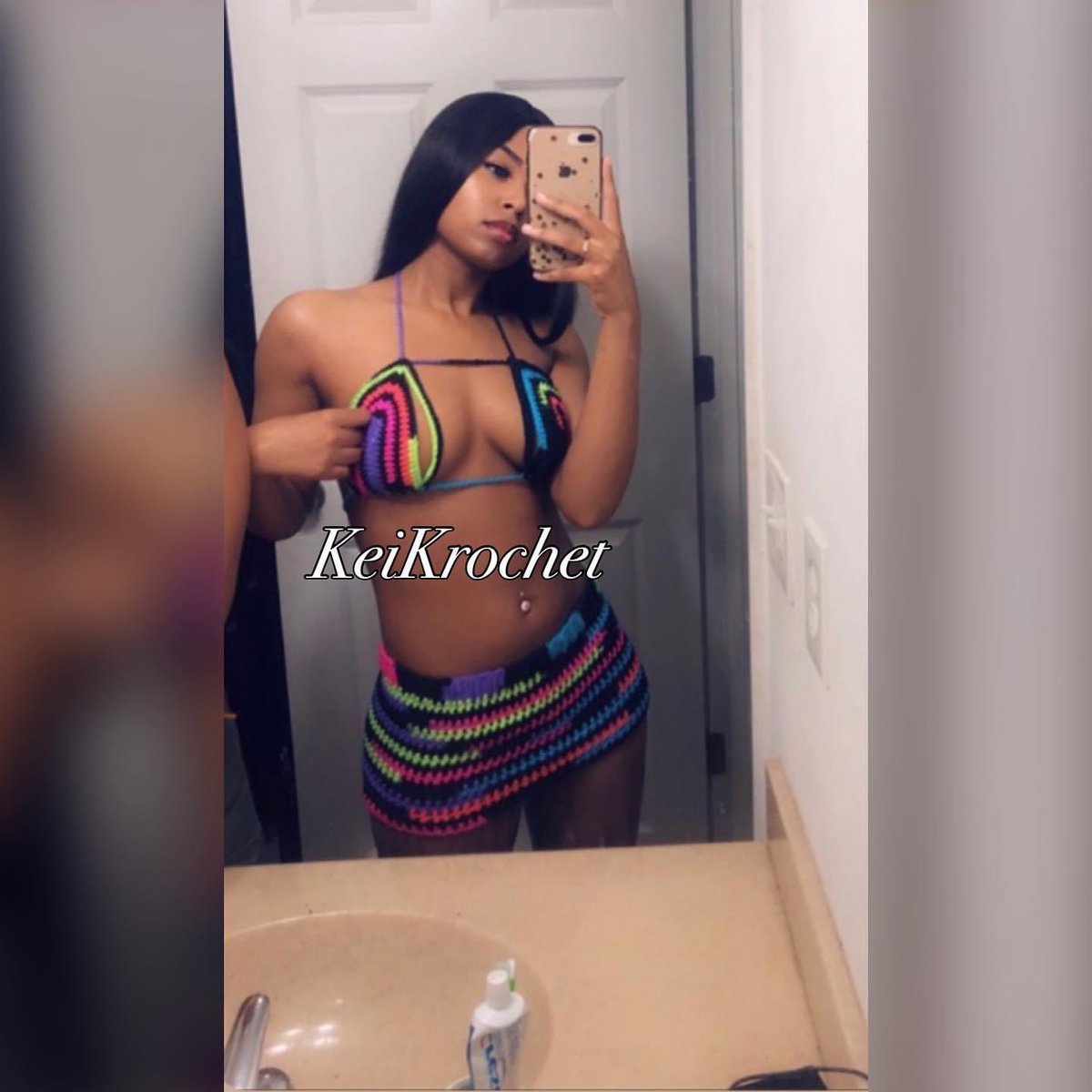 KeiKrochet's tweet photo. #KeiKrochet #Crochet #Handmade #BlackBusiness #BikiniSeason #LikeASnack https://t.co/Z0PzFO3BFY