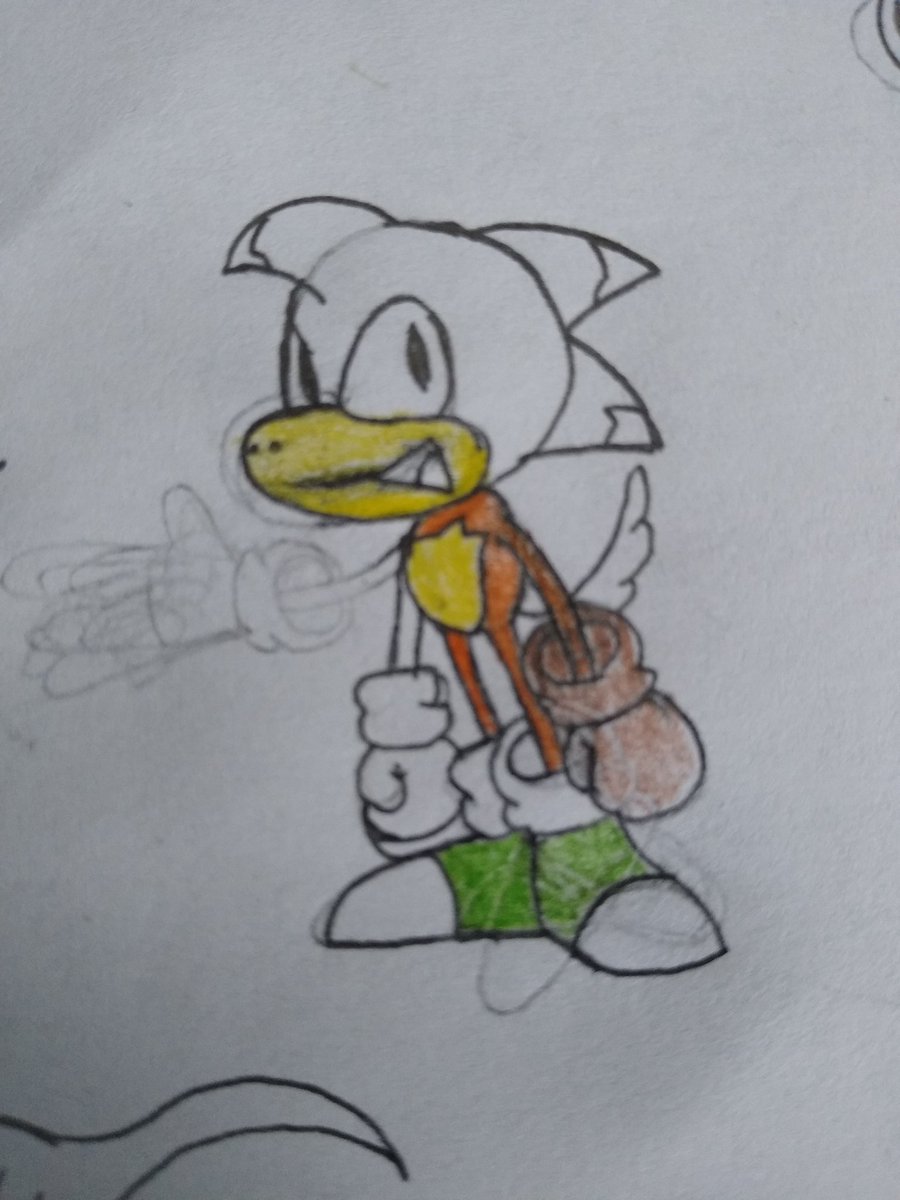 Driptile_art's tweet photo. A not so good sketch of the main protagonist of my project, Utah the Utahraptor.
#indiedev #indiegame #uath #utahraptor #sonic #sonicfangame #game #gaming #raptor #2D #Pixel
#WIP #project https://t.co/tx6B5VZ8o4