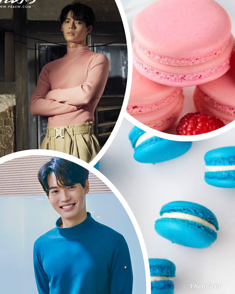 winglobalfc's tweet photo. Spot the difference! 😱 @winmetawin = macaron = #eatingsouri so cute 🥺 and yummy! #winmetawin https://t.co/OLfg3fZbKF