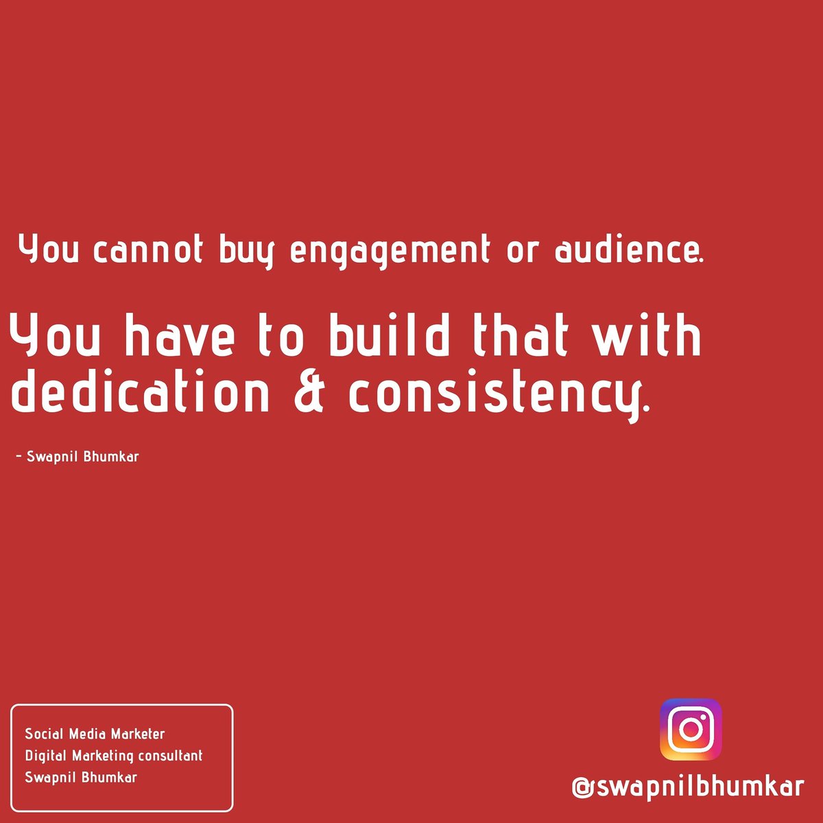 Swapnil Bhumkar (@swapnilmbhumkar) on Twitter photo If you agree type "Yes Agree" in comment section.
.
Follow me <a href="/SwapnilMBhumkar/">Swapnil Bhumkar</a>
.
#SaturdayVibes #SaturdayMotivation #digitalknowledge #digitalmarketingquotes If you agree type "Yes Agree" in comment section.
.
Follow me <a href="/SwapnilMBhumkar/">Swapnil Bhumkar</a>
.
#SaturdayVibes #SaturdayMotivation #digitalknowledge #digitalmarketingquotes