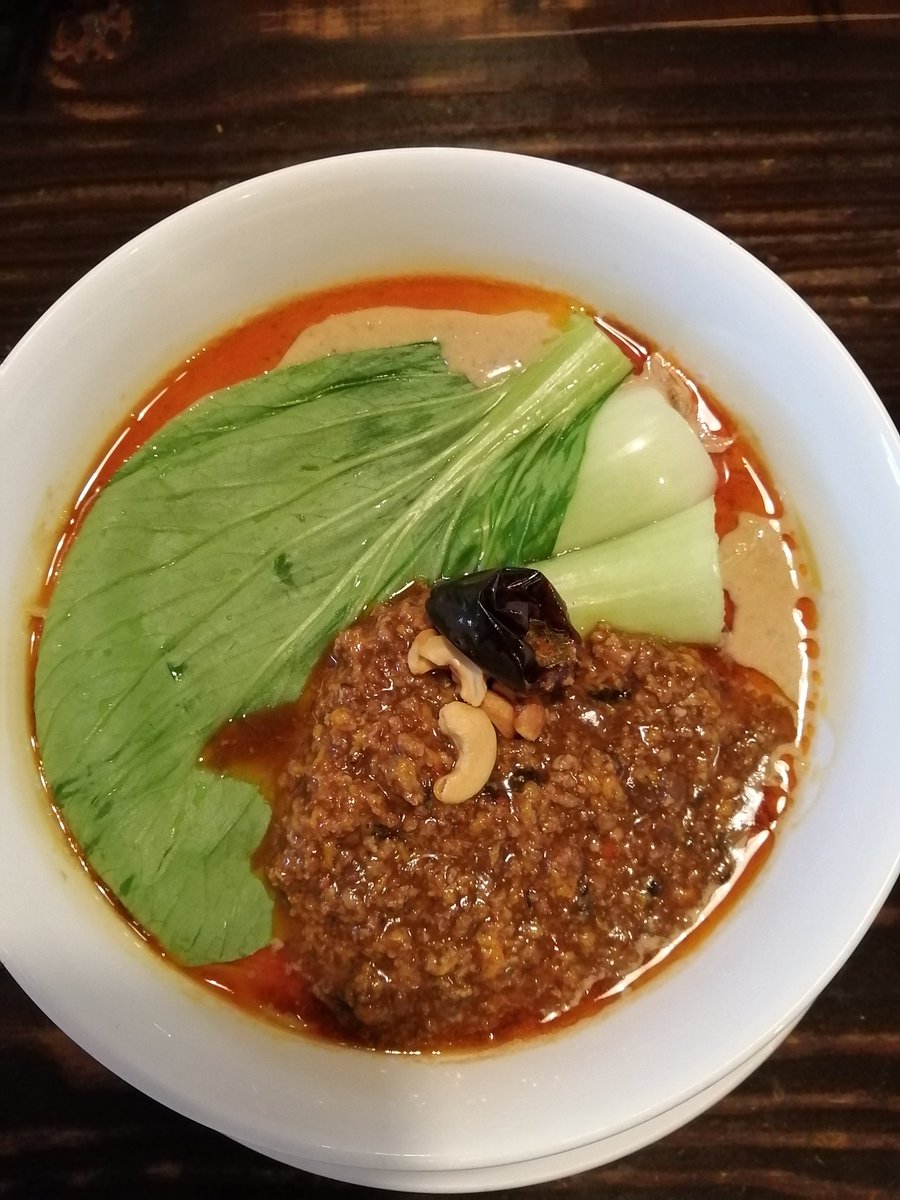 verdyamaga's tweet photo. （BQグルメ）上越高田インター出入口の前、龍馬軒さんで麻婆豆腐と担々麺いただきました。香ばしい胡麻の香りが漂うジューシーな一品。 https://t.co/cgXfwbpEL4
