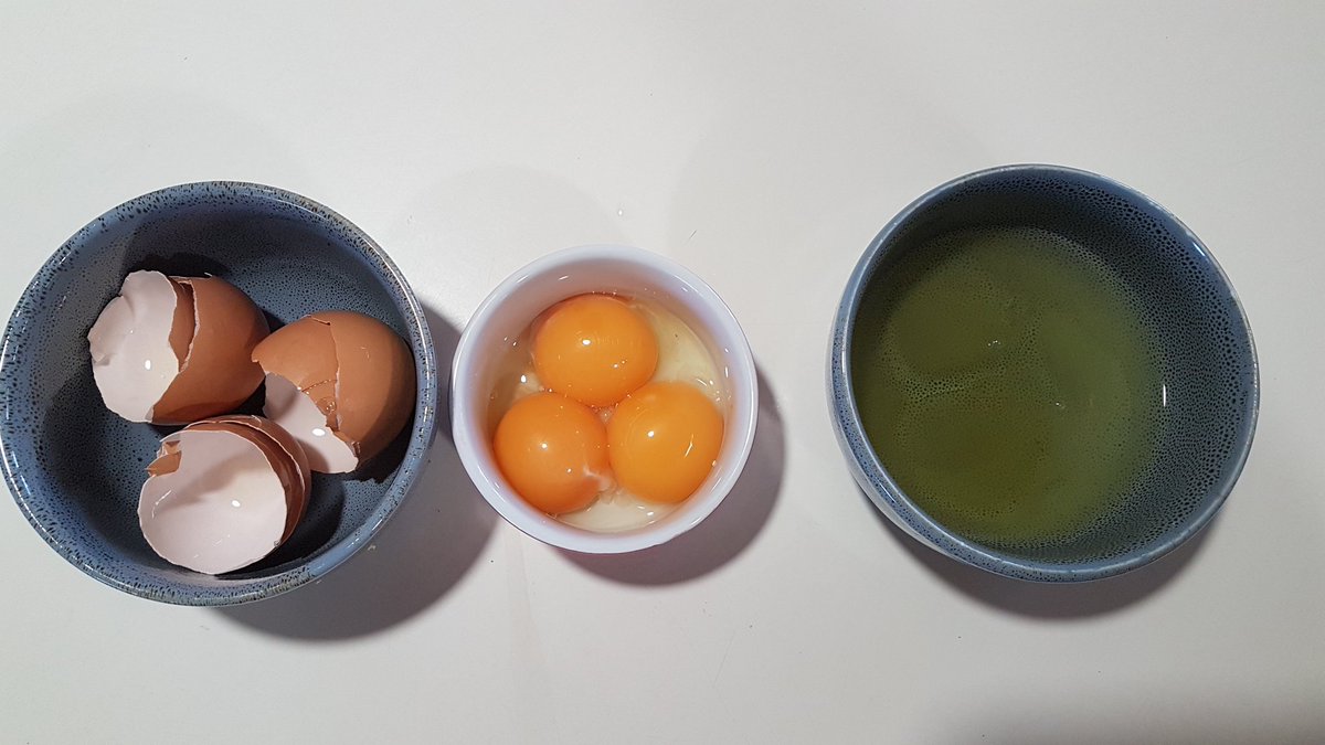 Separate 3 eggs and set aside.