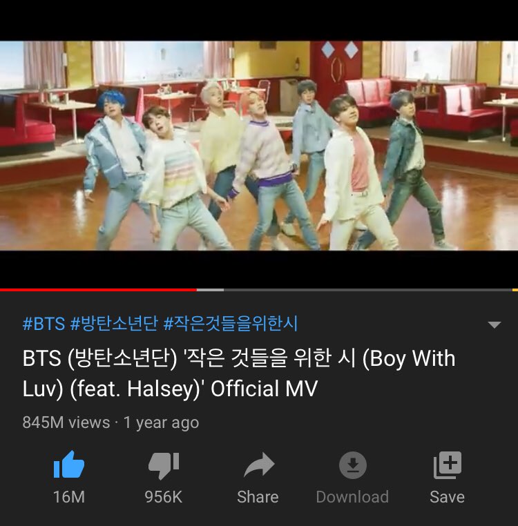 mystaerigyu's tweet photo. Y'all, BWL MV is near to reach 1M dislikes, like bruh? As if naman na sa 956k na 'yan ay hindi kayo naki "oh my my my". But anyways, thanks for watching the MV, it really helped us a lot. So yeah, keep streaming ARMYs! #StreamBoyWithLuvMV https://t.co/JJ9wAcepLM