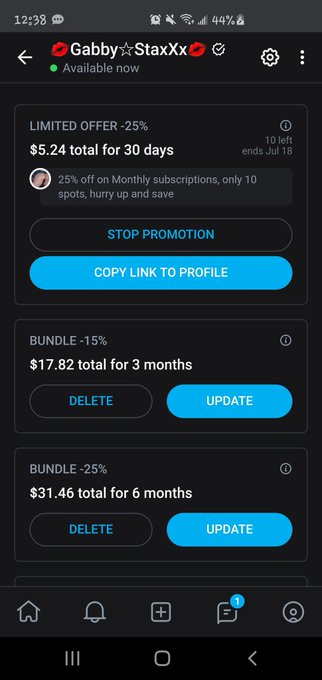 Hurry Hurry, only 10 spots for lucky fans.... 1 month for 5.25$. Access to more than 100 videos and 50<a href="/tag/newprofilepic"class="tags"><span>#newprofilepic</span></a>