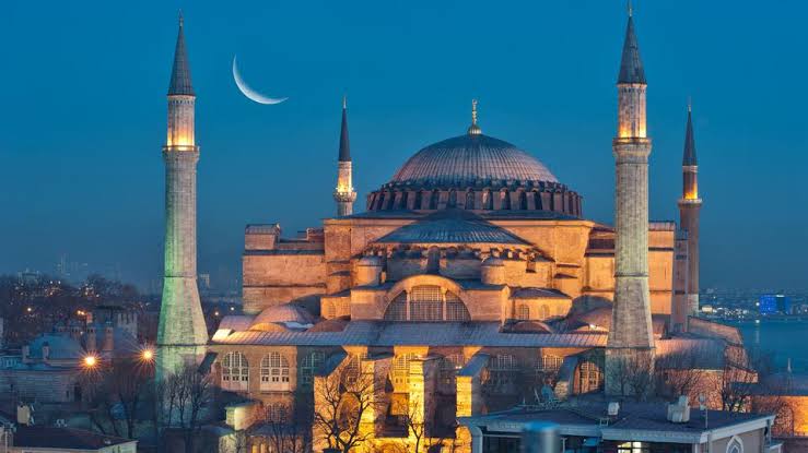 1) There is no political movement of blood craving savage extremists going to raze the Hagia Sophia.2) Architecture of Hagia Sophia is intact and still accessible.3)Hagia Sopia is not used by politicians of Turkey as sign of Muslim victory over Christians.