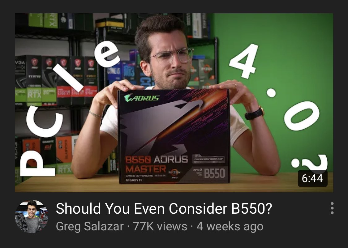 tried to look up YouTube videos on recent computers parts and all the videos look like this. They’re a nightmare. Christ.